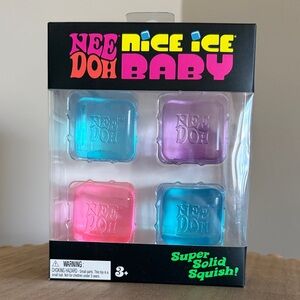 Nee Doh Nice Ice Baby Squishy Toy Set - Blue, Pink, Purple